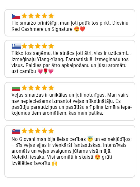 Giovani klienta atsauksme 6