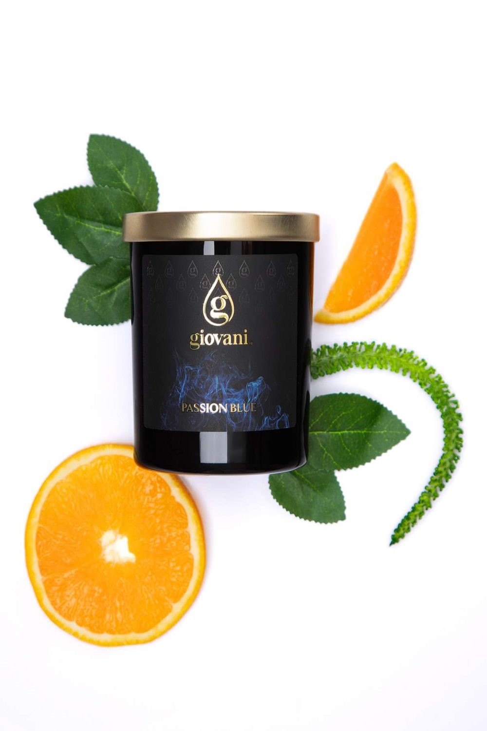 Giovani PASSION BLUE Aromātiskā svece ar parfīmu