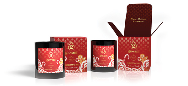 Stilīga aromātiskā svece CHRISTMAS PIE jūsu mājām