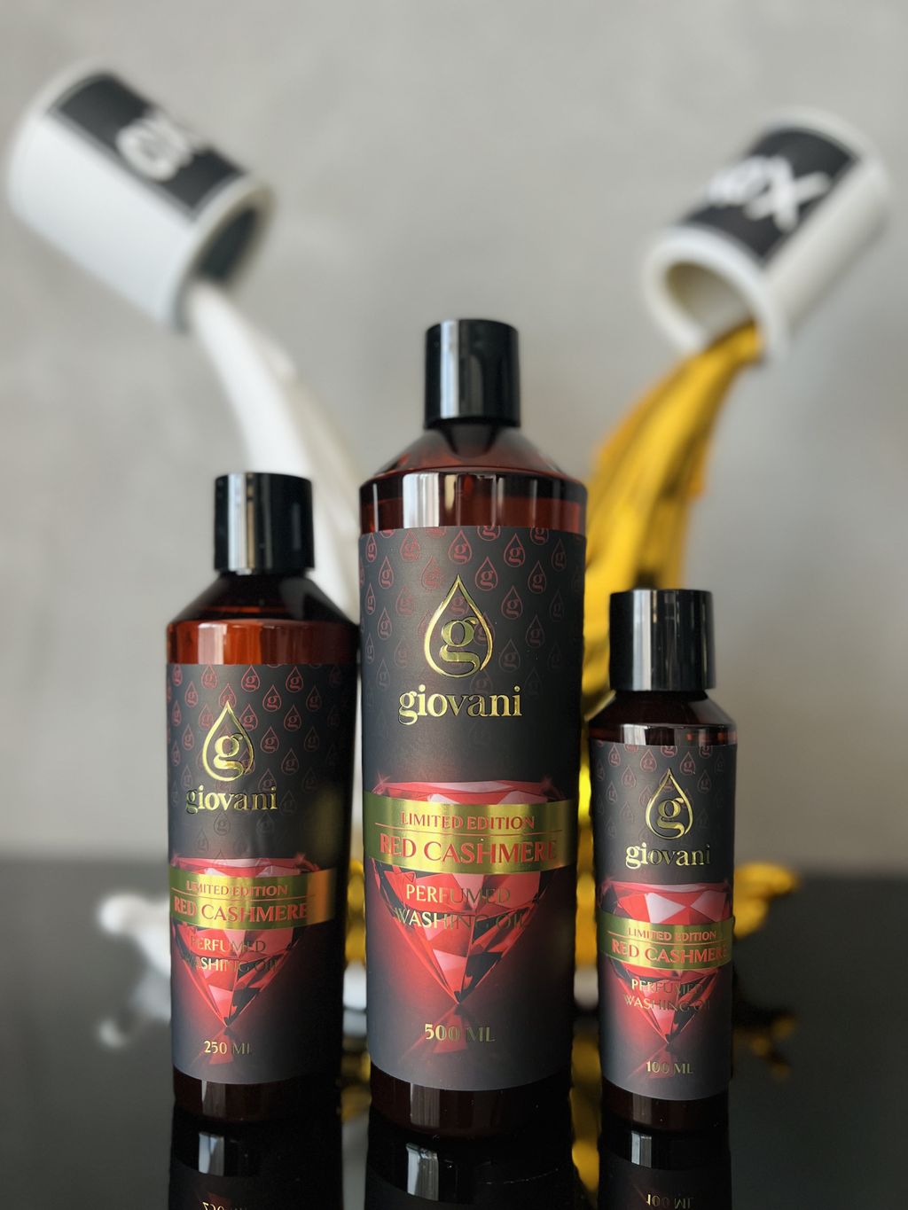 Giovani RED CASHMERE Auduma mīkstinātājs žāvētājiem