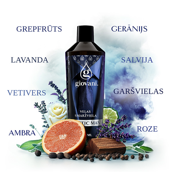 Sastāvs aromāts MYSTIC MAN