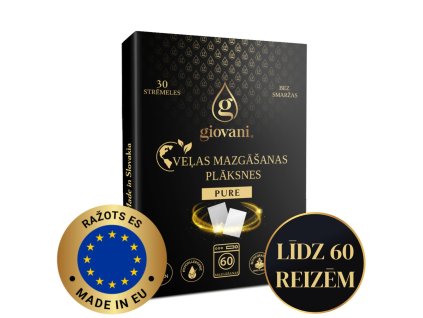Giovani PURE veļas lentas – 60 mazgāšanas reizēm