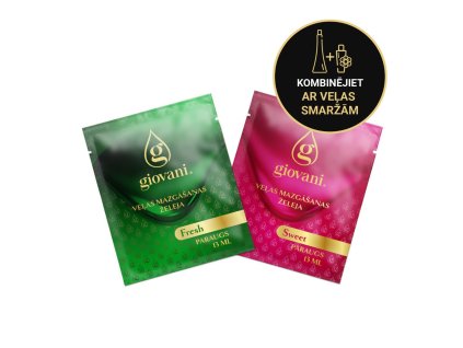 Veļas želejas – paraugi Giovani