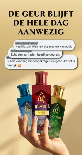 Giovani parfums met langdurige geur
