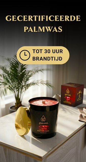 Kaars van gecertificeerde palmwas