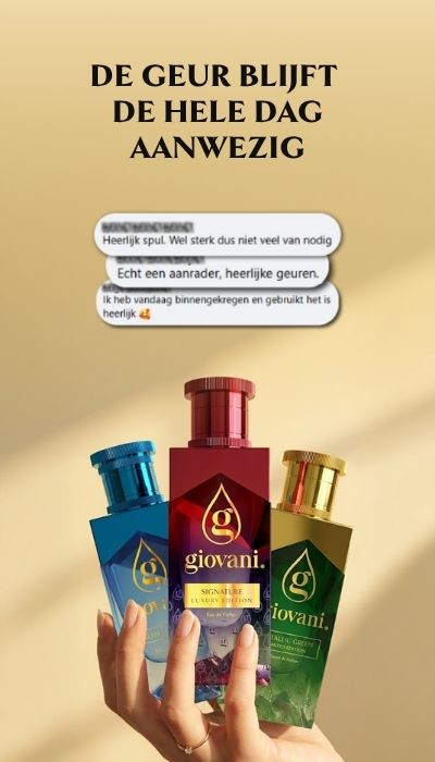 Giovani parfums met langdurige geur