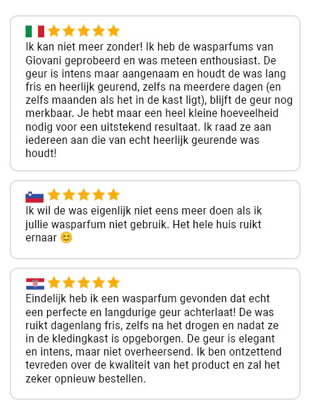 Beoordeling van een Giovani-klant 1