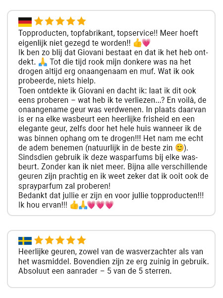 Beoordeling van een Giovani-klant 2