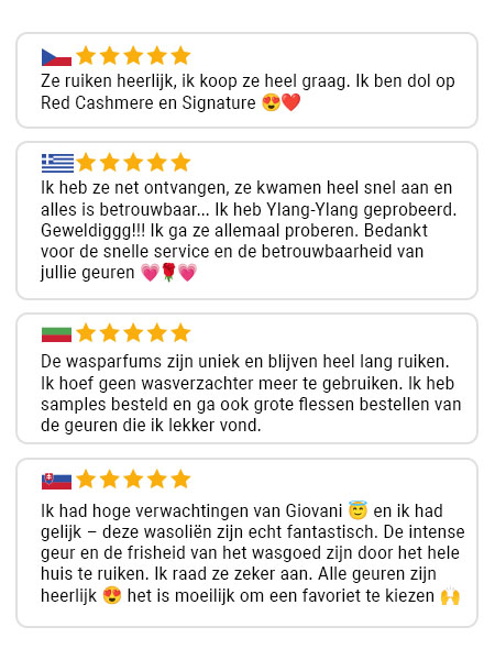 Beoordeling van een Giovani-klant 6
