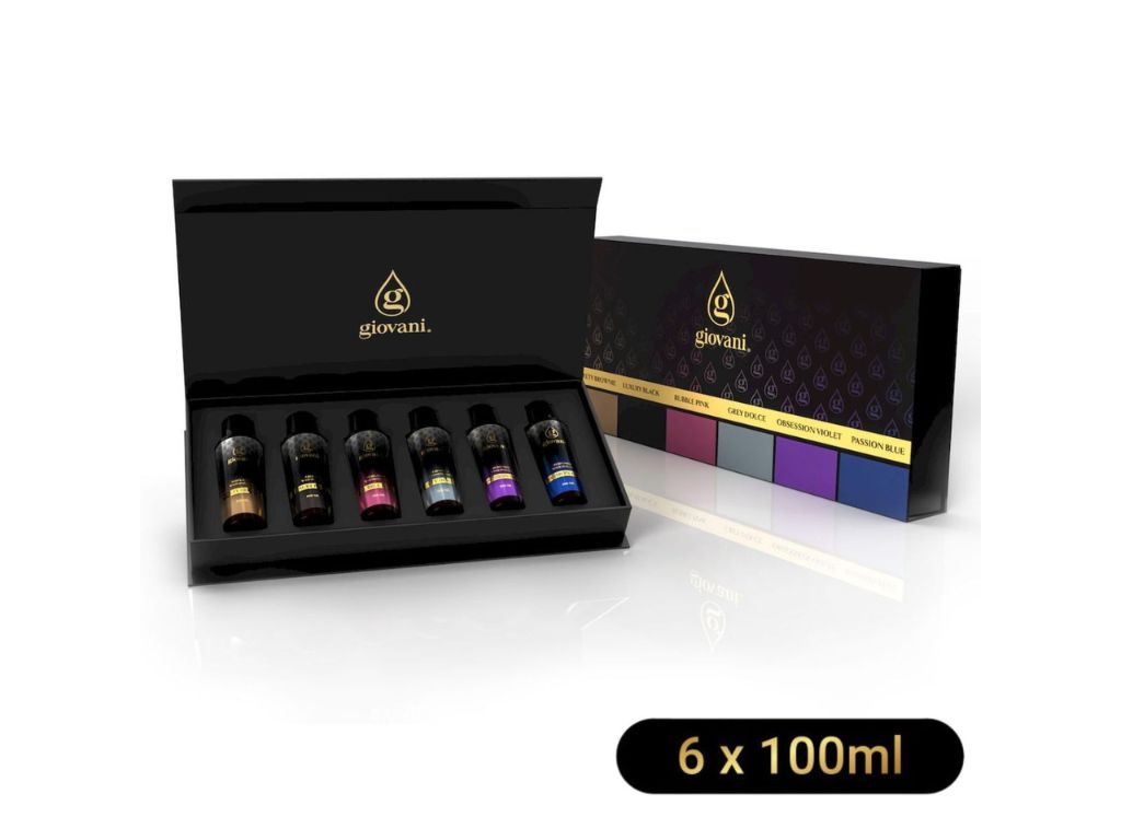 Cadeauset van 6 Giovani wasparfumgeuren van 100 ml