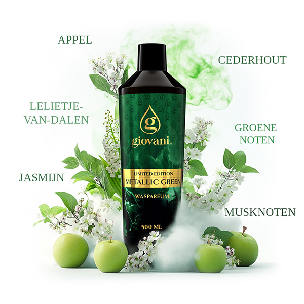 Ingrediënten van de geur METALLIC GREEN