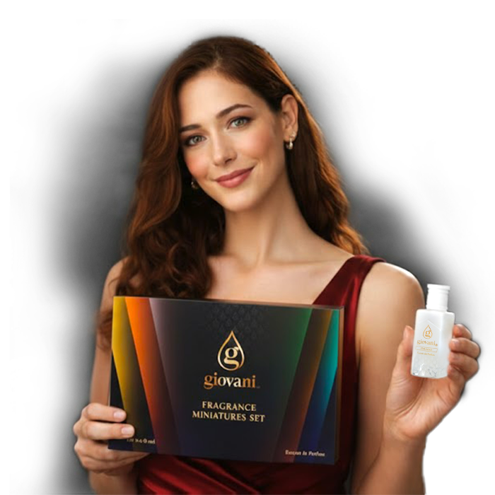 Cadeauset met mini parfums van Giovani