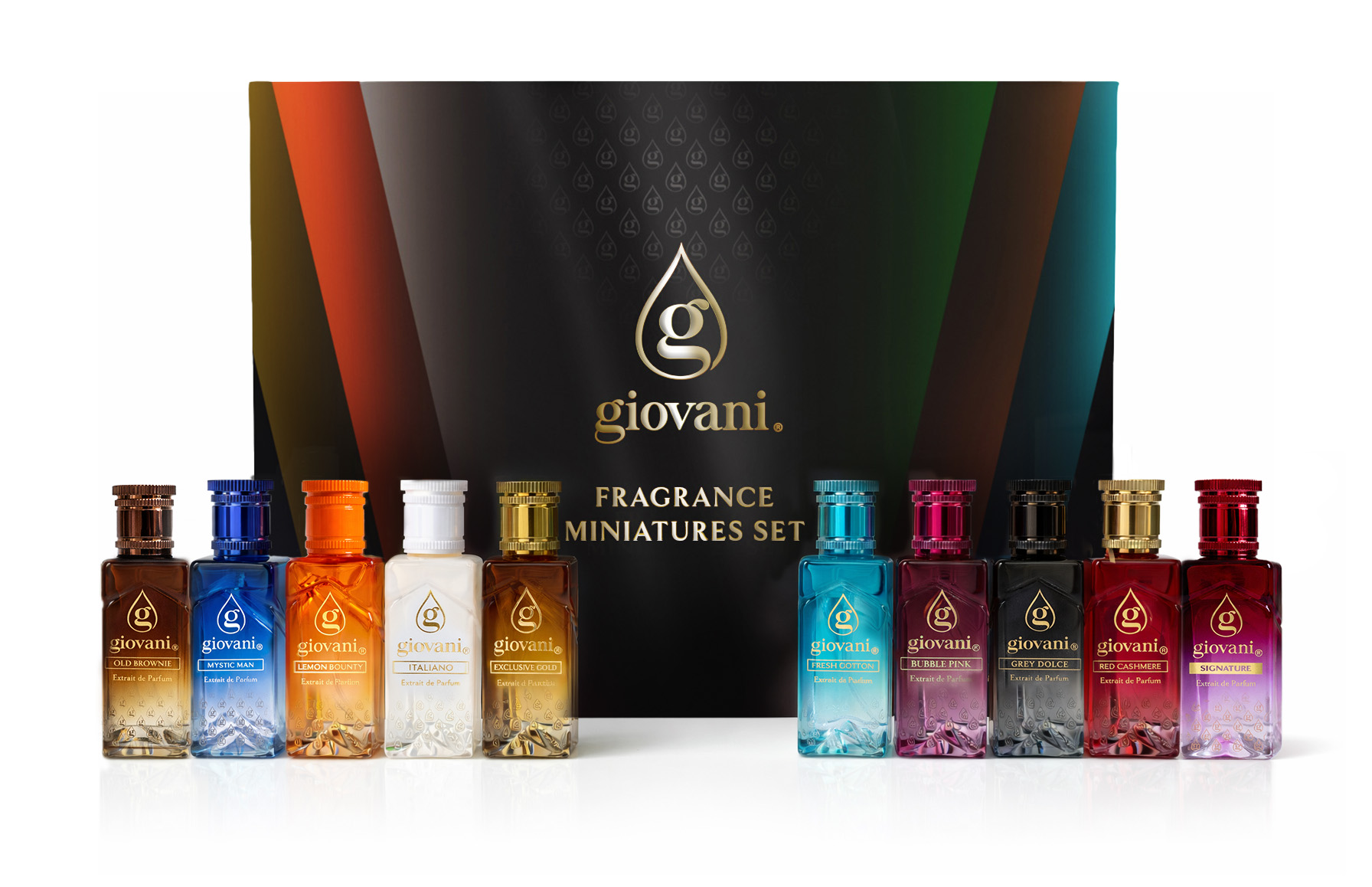 Cadeauset met mini parfums van