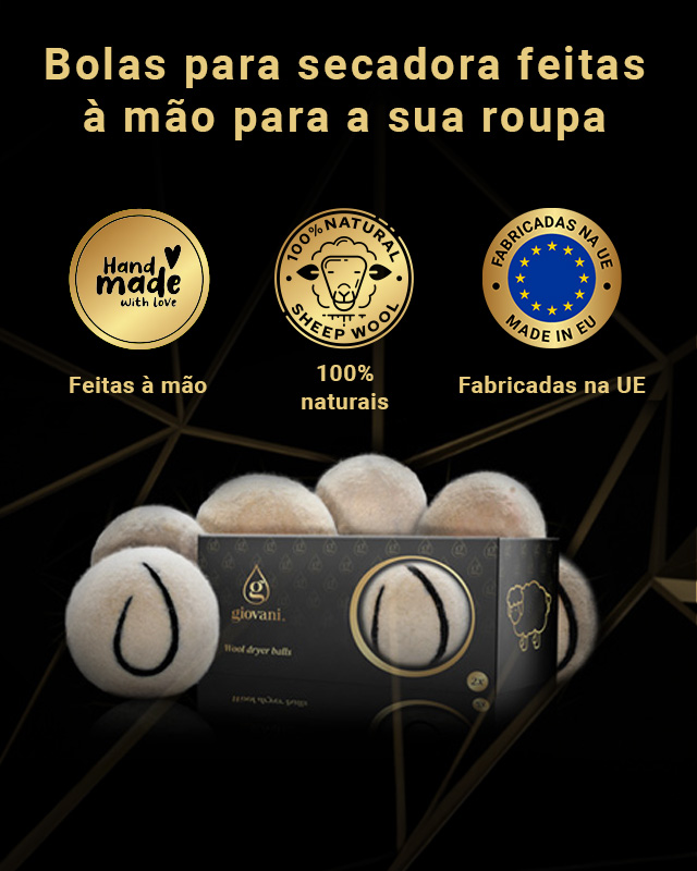 Bolas de lã para secar roupa