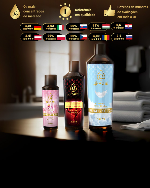 Perfumes para a roupa Giovani de luxo