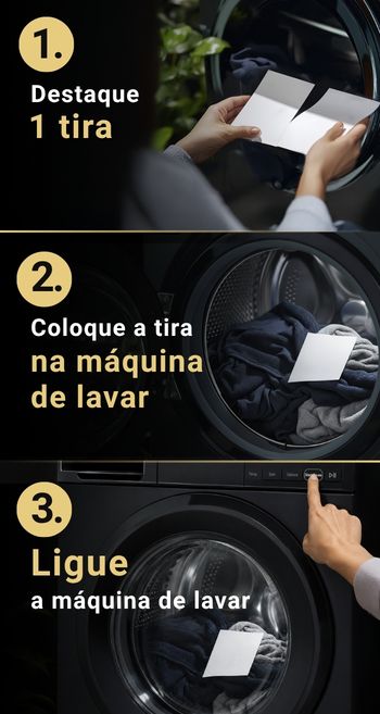 Como usar as tiras de lavagem passo a passo