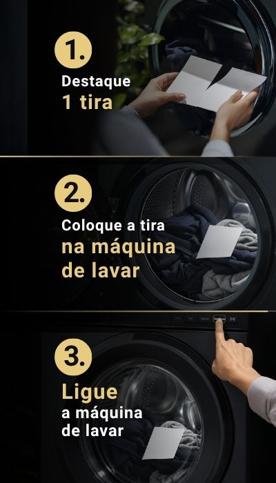 Como usar as tiras de lavagem passo a passo
