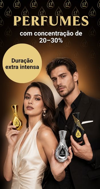 Perfumes Giovani com alta concentração de fragrância
