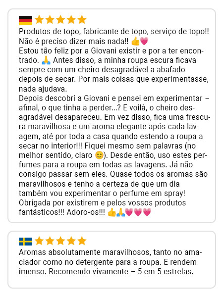 Avaliação de cliente Giovani 3