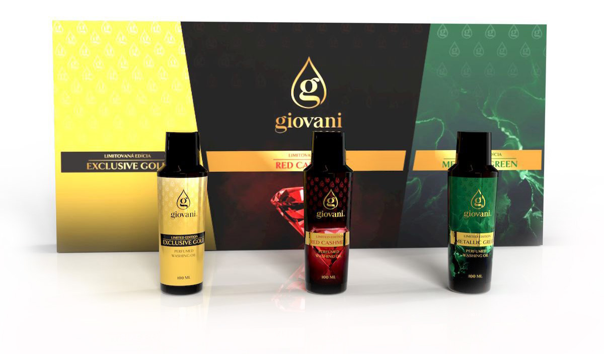 Giovani 3 Perfumes para Roupa LIMITED EDITION em Caixa Presente