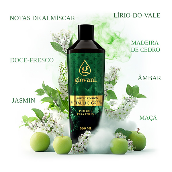 Óleo perfumado concentrado para roupa METALLIC GREEN