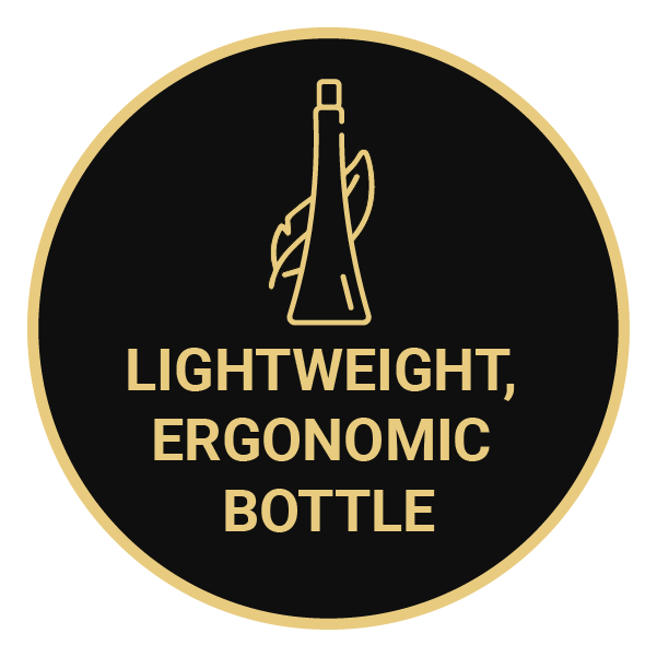 Lightweight, ergonomic bottle