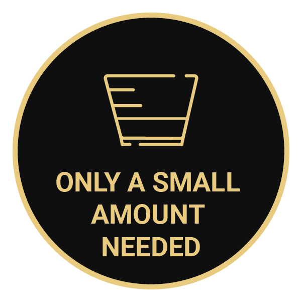 Only a small amount needed