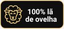 100% lã de ovelha