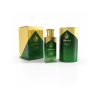 metallic green unisex perfume giovani