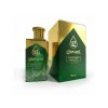 elegant perfume metallic green