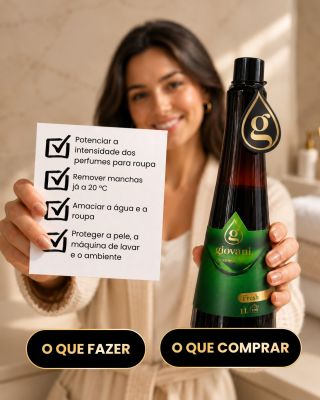 🫧 Detergente líquido Giovani® – limpeza, frescura e cuidado delicado num só produto. 🌿✨ ✔️ Fórmula altamente concentrada –...