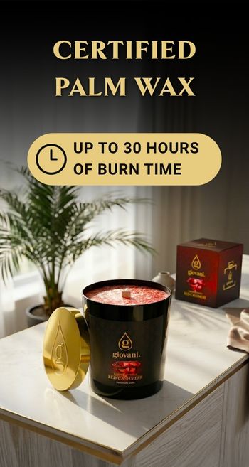 Candle made of certified palm wax