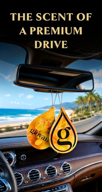 Giovani car fragrance hanger with premium scent