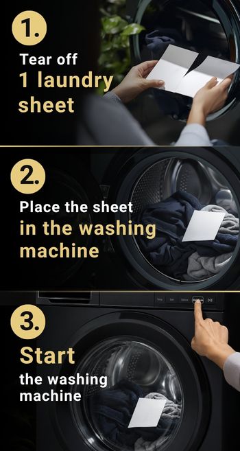 How to use laundry strips step by step