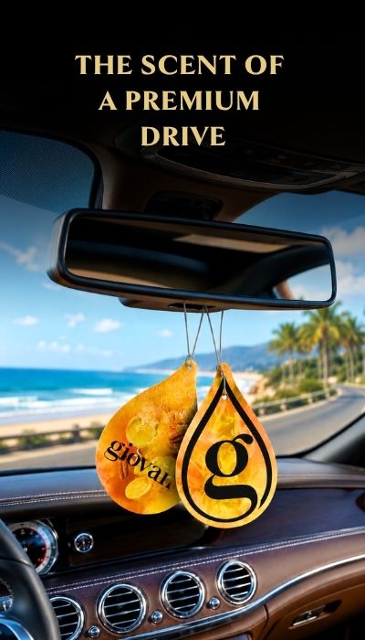 Giovani car fragrance hanger with premium scent