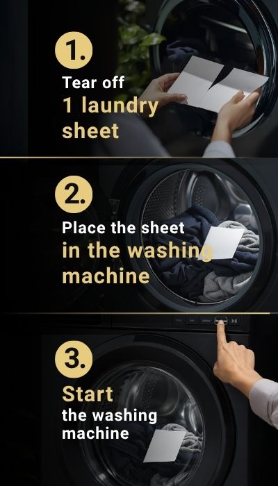 How to use laundry strips step by step