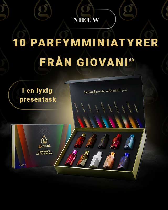 Presentset med parfymminiatyrer från Giovani