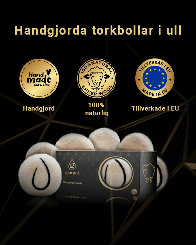 Ullbollar för torktumlare