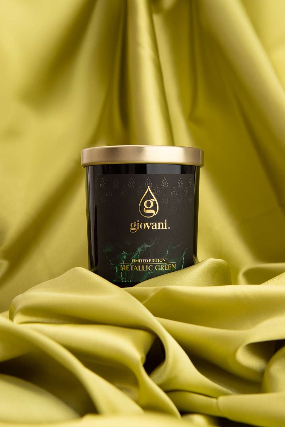Designerljus med parfym METALLIC GREEN