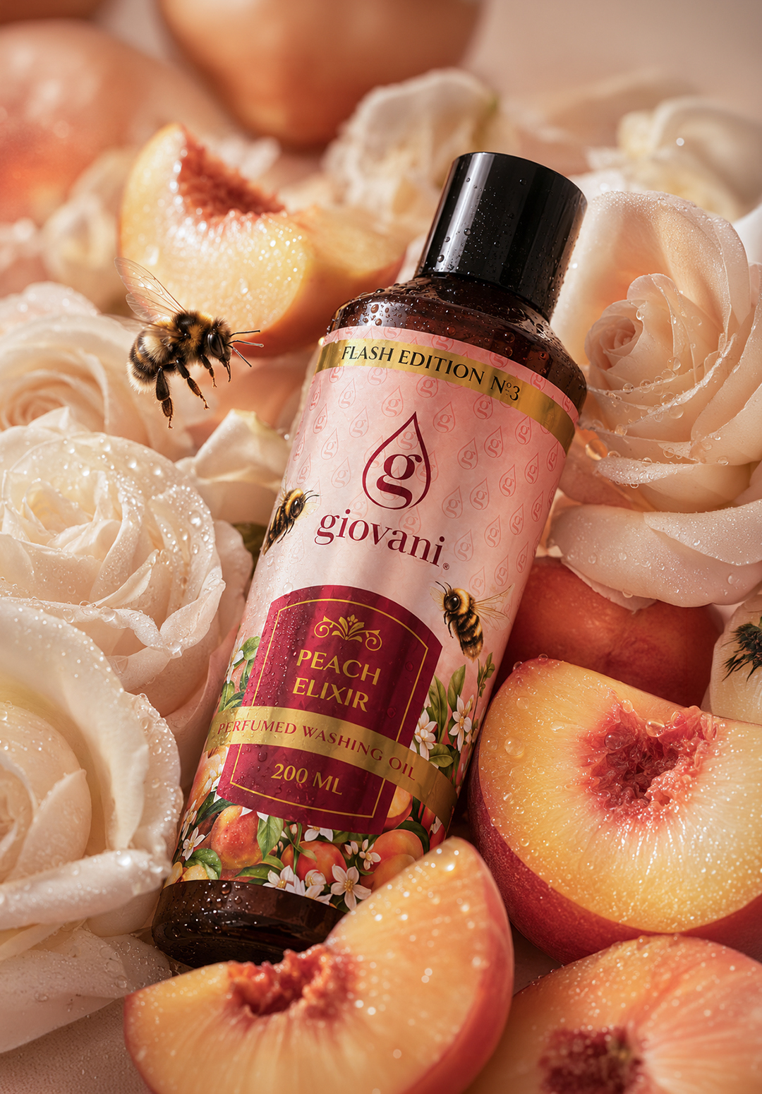Beprovade tvattparfymer Giovani PEACH ELIXIR