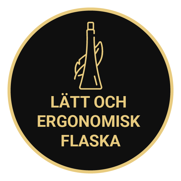 Lätt och ergonomisk flaska