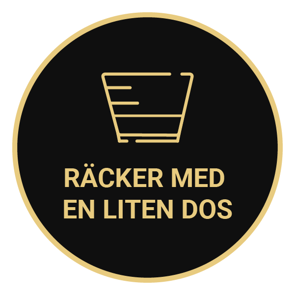 Räcker med en liten dos