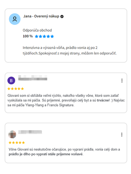 Recenzia zákazníka Giovani 9