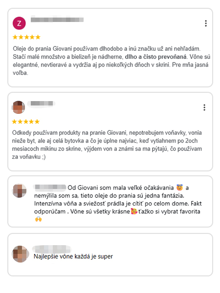 Recenzia zákazníka Giovani 7