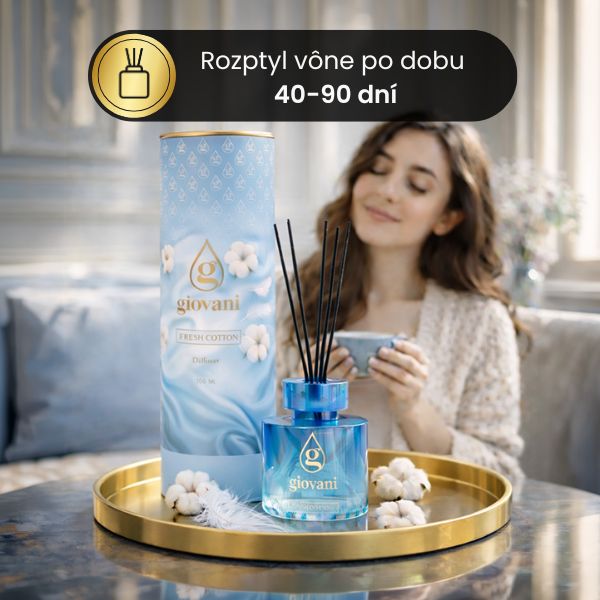 Vonný tyčinkový difuzér FRESH COTTON