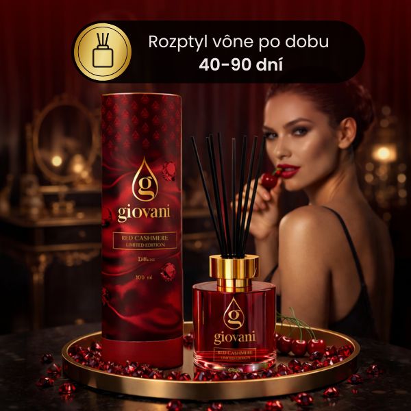 Vonný tyčinkový difuzér RED CASHMERE