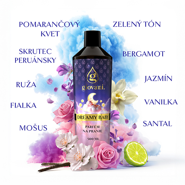 Zloženie parfumu na pranie DREAMY BABY