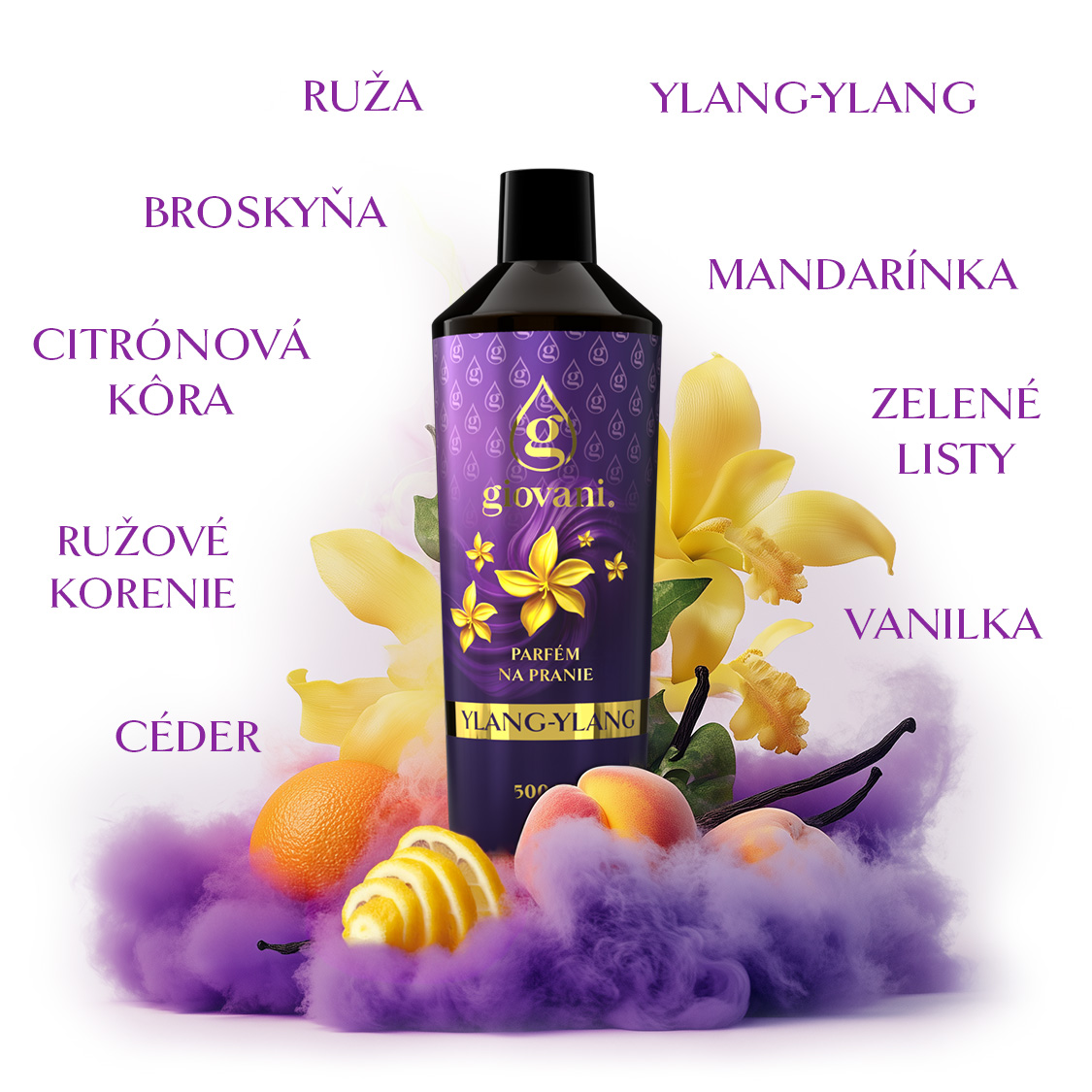 Zloženie parfumu na pranie YLANG-YLANG