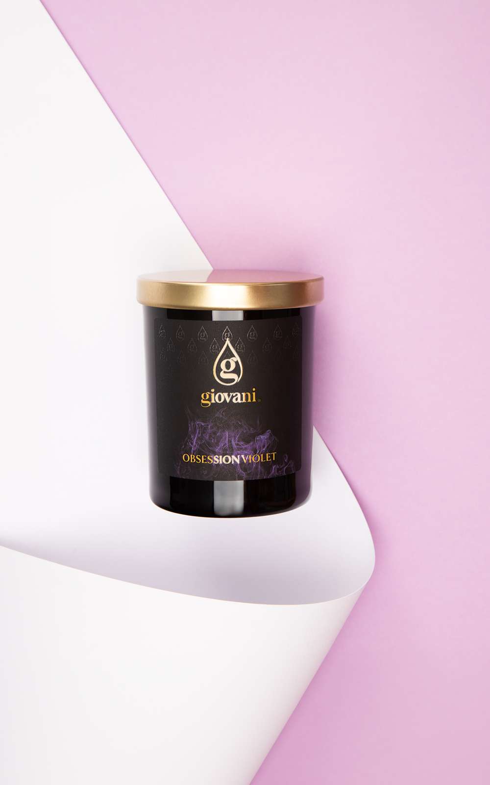 Obsession Violet Luxusná vonná sviečka Giovani