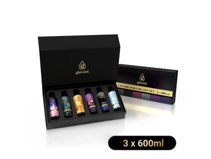 Darčeková krabička a 6x100ml vôní parfémov na pranie Giovani